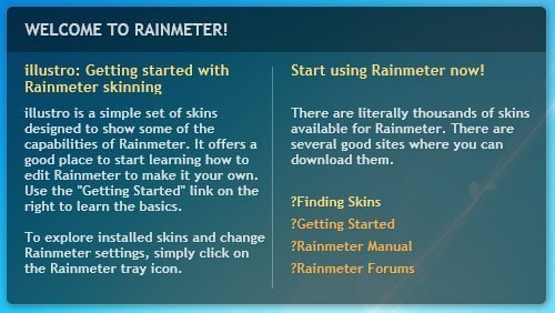 Rainmeter(雨滴桌面秀)