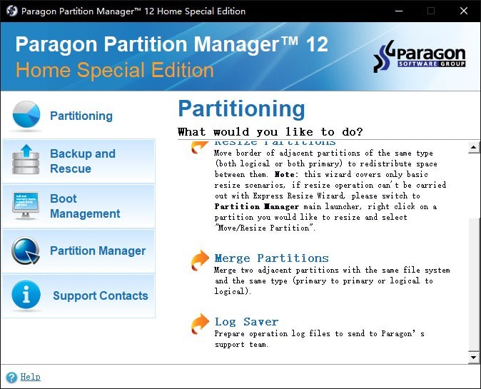 Paragon Partition Manager(磁盘分区工具)